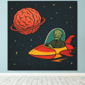 ondood Man Canvas Afdruk (Insitu (Houten vloer))