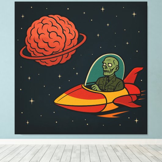 ondood Man Canvas Afdruk (Insitu (Houten vloer))