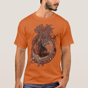 Ondood Necromancer Zombie Warlock T-shirt