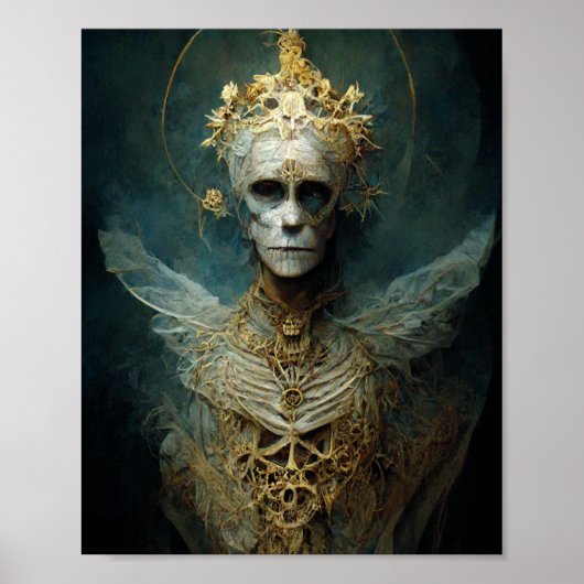 Ondood Poster van Archangel Dark Gothic Fantasy Ar (Voorkant)