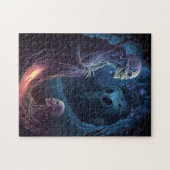 Ondood skelet maakt horrorkunst legpuzzel (Horizontaal)