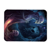 Ondood skelet maakt horrorkunst magneet (Horizontaal)