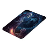 Ondood skelet maakt horrorkunst magneet (Linkerzijde)