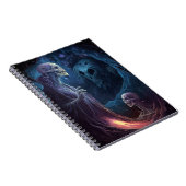 Ondood skelet maakt horrorkunst notitieboek (Rechterzijde)