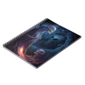 Ondood skelet maakt horrorkunst notitieboek (Linkerzijde)