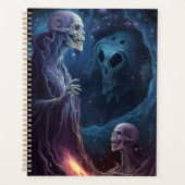 Ondood skelet maakt horrorkunst planner (Voorkant)