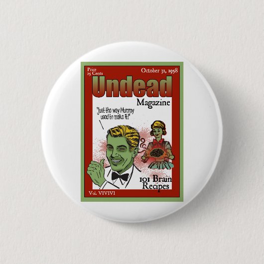 Ondood tijdschrift ronde button 5,7 cm (Voorkant)