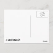 Ondood Zombie's gehuld Rotten Flesh Cry Briefkaart (Achterkant)