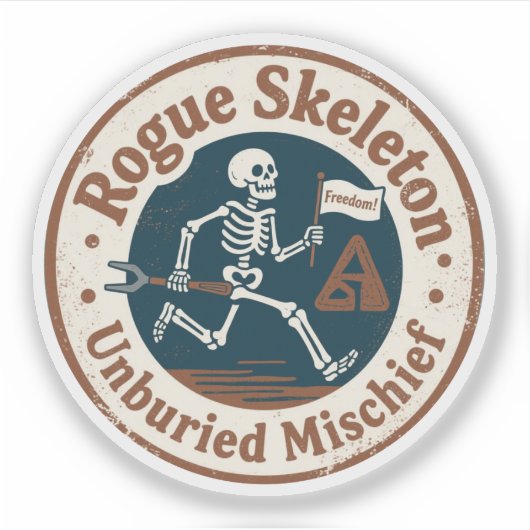 Ondoord Skletsel Ongebonden Ondeugd Sticker (Voorkant)