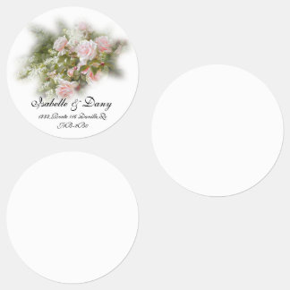 Ondoordringbare, ronde, gemiddelde labels