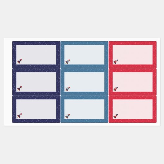 Ondoorlaatbare zelfklevende etiketten Astronaute Labels (Vel)