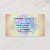 ondoorschijnend ondoorzichtig visitekaartje (Achterkant)