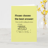 Ondoorslaggevende vragen over meerkeuze kaart (Gele Bloem)