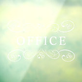 Ondoorzichtig Eenvoudig Minimumdesign Kantoor-pane Raamsticker (Vel 3)