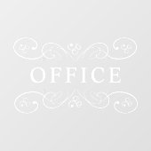 Ondoorzichtig Eenvoudig Minimumdesign Kantoor-pane Raamsticker (Vel)