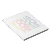 Ondoorzichtig Eenvoudig zakelijk Logo Poster Notitieblok (Schuin)