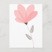 ondoorzichtige bloem briefkaart (Voorkant)