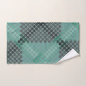 Ondoorzichtige en groene cirkel of bollen, waarbij bad handdoek (Handdoek)