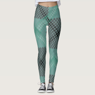 Ondoorzichtige en groene cirkel of bollen, waarbij leggings
