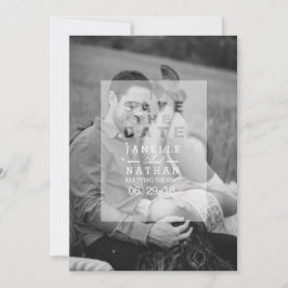 Ondoorzichtige foto-overlay | De datumfoto opslaan Save The Date