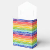 Ondoorzichtige regenboogstrepen bedankdoosjes (Geopend)