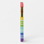 Ondoorzichtige regenboogstrepen Case-Mate iPhone case (Achterkant/links)