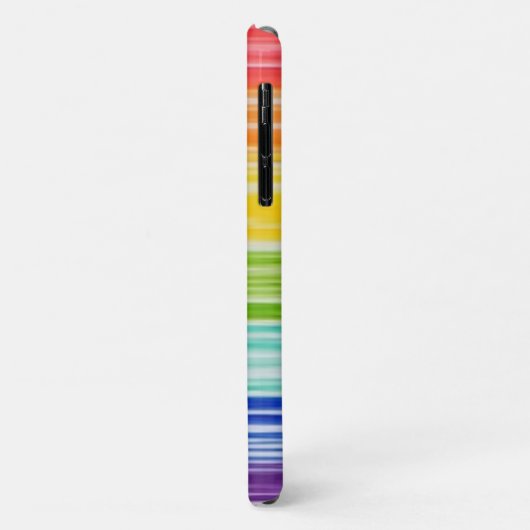 Ondoorzichtige regenboogstrepen Case-Mate iPhone case (Achterkant/links)