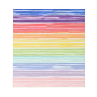 Ondoorzichtige regenboogstrepen notitieblok
