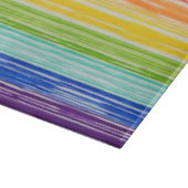 Ondoorzichtige regenboogstrepen snijplank (Hoek)