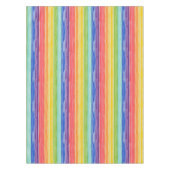 Ondoorzichtige regenboogstrepen tafelkleed (Voorkant)