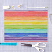 Ondoorzichtige regenboogstrepen tissuepapier (Craft)