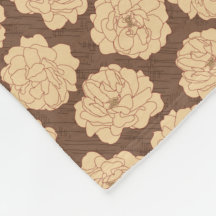 Ondoorzichtige Rozen op walnootbruin - naadloos pa