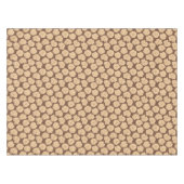 Ondoorzichtige Rozen op walnootbruin - naadloos pa Tafelkleed (Voorkant (Horizontaal))