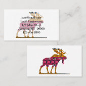 Ondoorzichtige silhouetkleur visitekaartje (Voorkant / Achterkant)