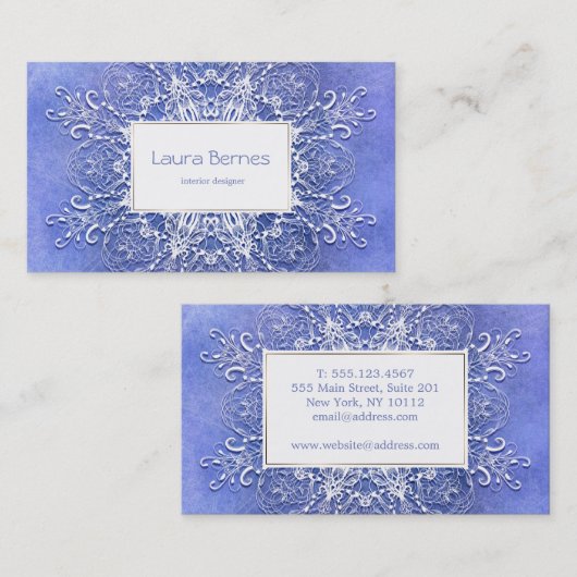 Ondoorzichtige stijftextuur. visitekaartje (Voorkant / Achterkant)