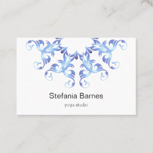 Ondoorzichtige stijlcirkels blauw gradiëntelement visitekaartje