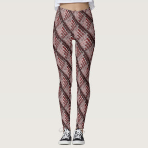 Ondoorzichtige zalm naar rode cirkels, diepte of s leggings