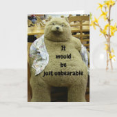 *ONDRAAGLIJK ALS JE NIET VAN DE "40ste" VERJAARDAG Kaart (Gele Bloem)