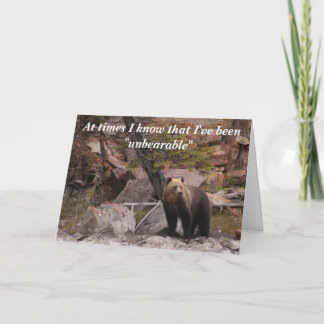 Ondraaglijk Bedankkaart