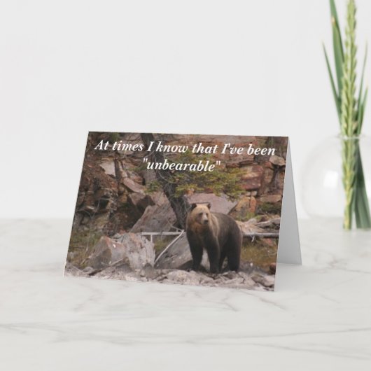 Ondraaglijk Bedankkaart (Voorkant)