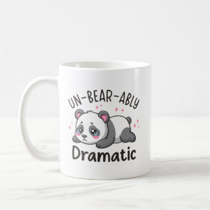 Ondraaglijk Dramatisch - Mooie Treurige Panda Puns Koffiemok