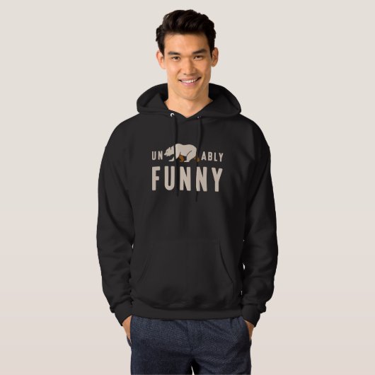Ondraaglijk grappig hoodie (Voorkant volledig)