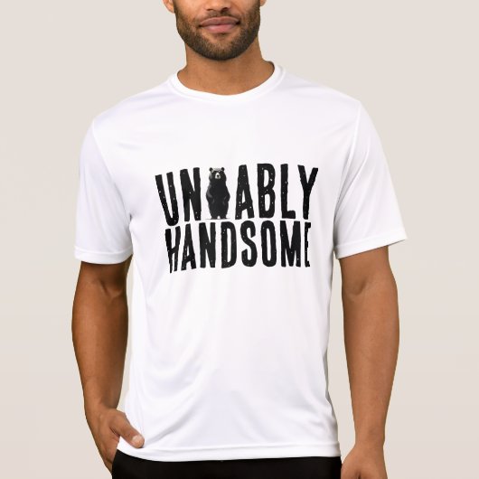 Ondraaglijk Knappe Grappige Beer T-shirt (Voorkant)