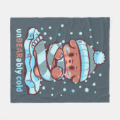 Ondraaglijk Koud Fleece Deken (Voorkant (Horizontaal))