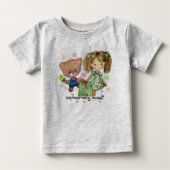 Ondraaglijk lieve teddybeer en een meisje (Voorkant)