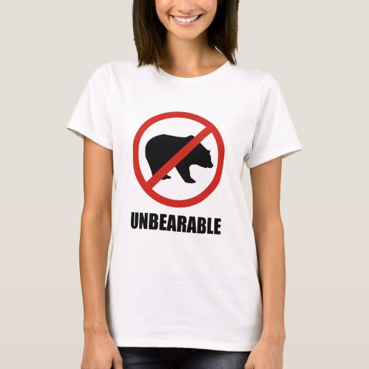 ondraaglijk t-shirt (Voorkant)