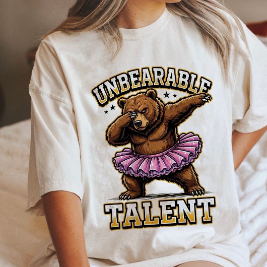 Ondraaglijk Talent Dab Beer Ballet Tutu Tri-Blend Shirt
