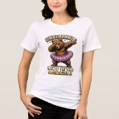 Ondraaglijk Talent Dab Beer Ballet Tutu Tri-Blend Shirt (Voorkant)