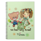ondraaglijk zoete teddybeer notitieboek (Voorkant)