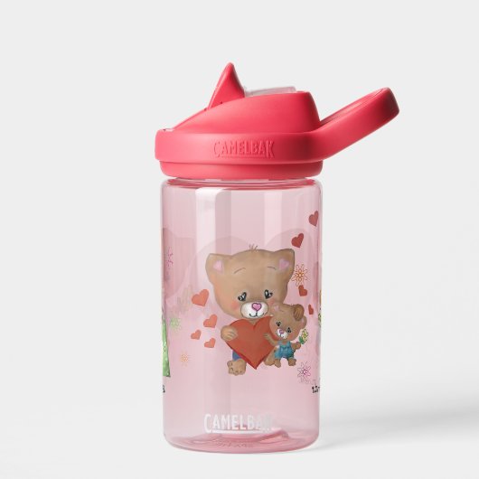 ondraaglijk zoete teddybeer waterfles (Links)